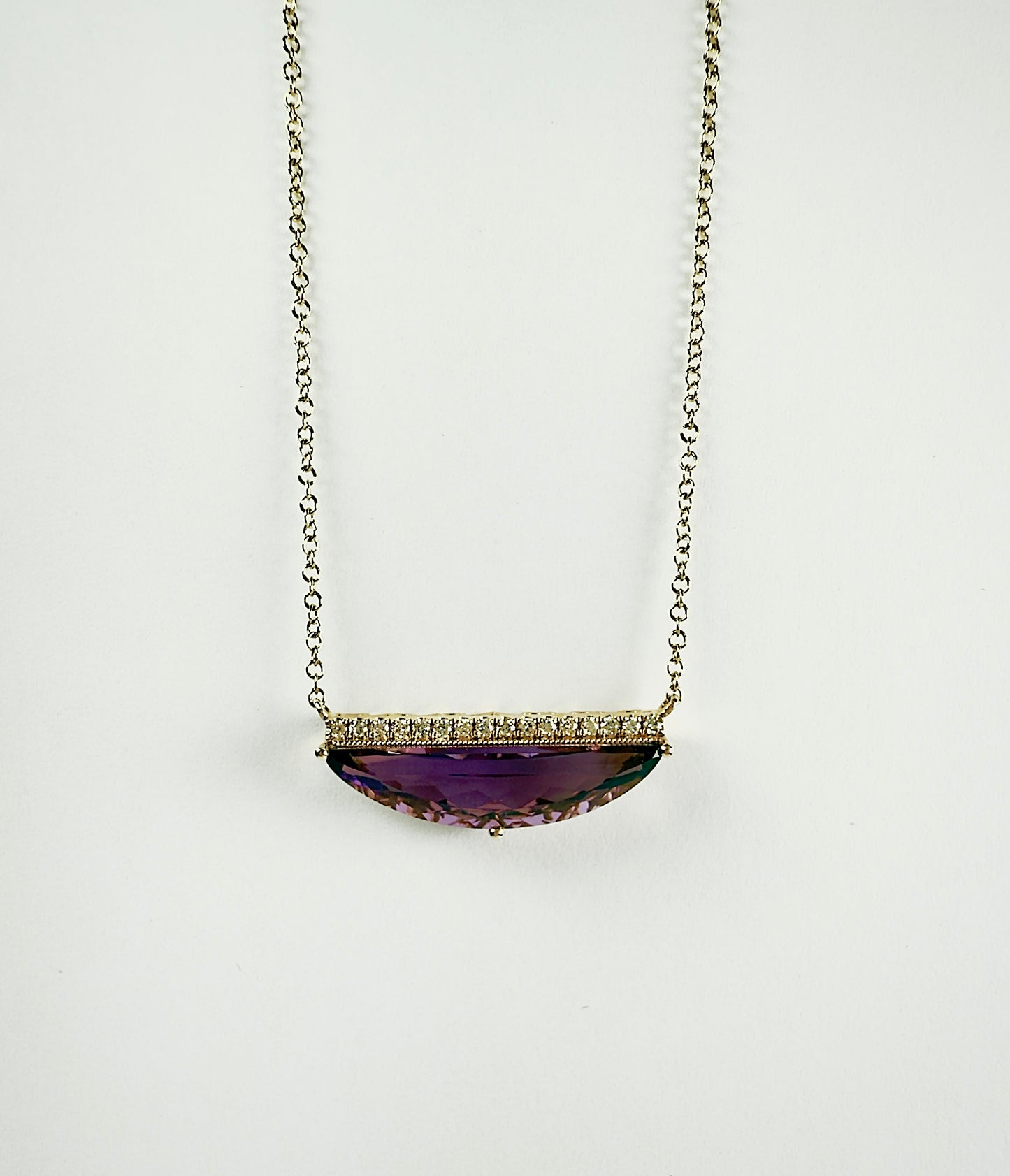 Amethyst and Diamond Necklace