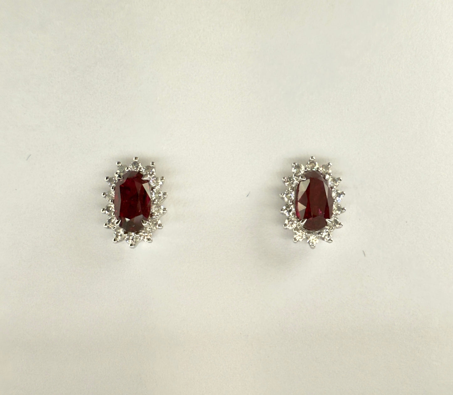 Ruby and Diamond Earrings