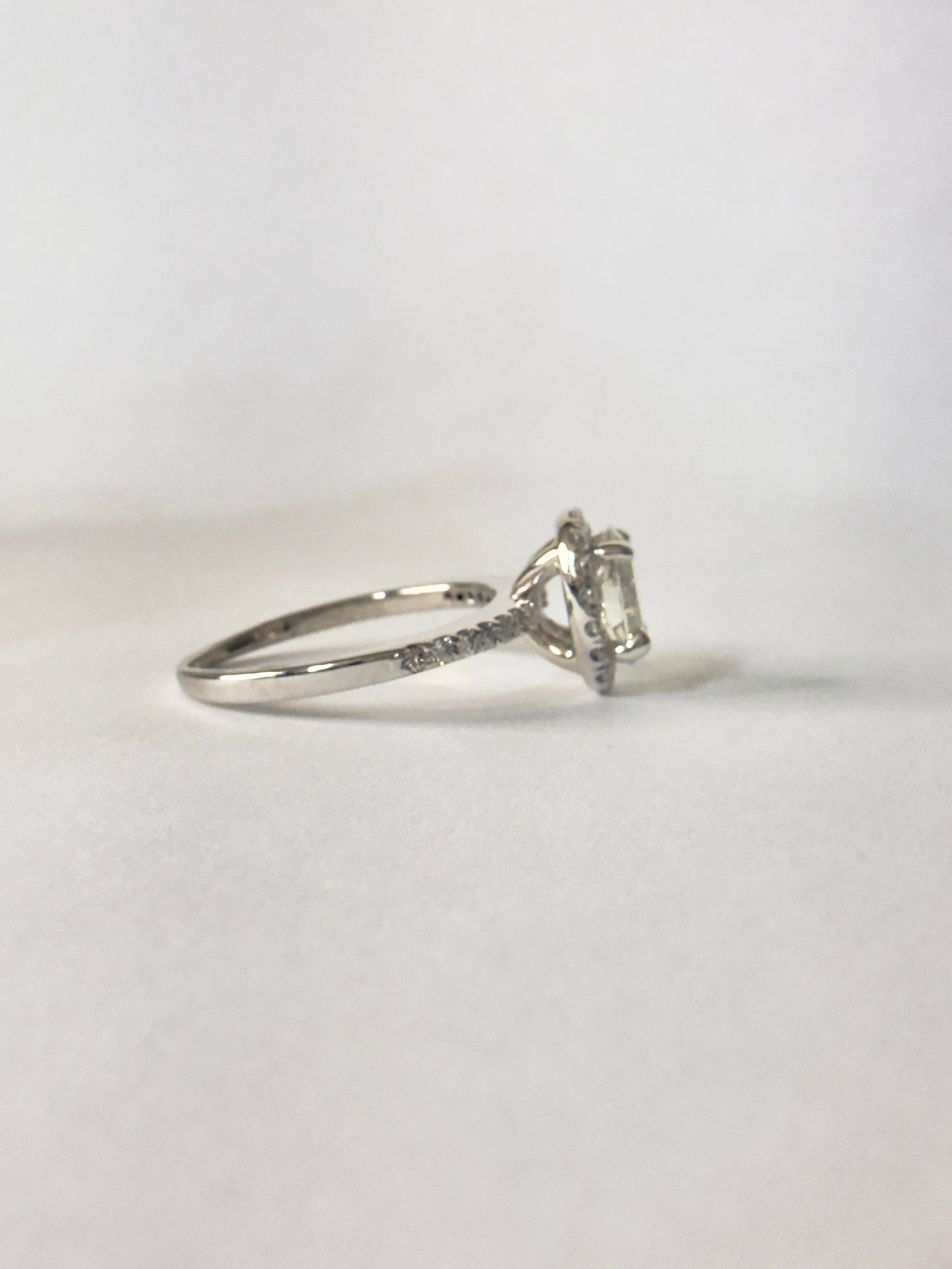 Oval Diamond Halo Engagement Ring