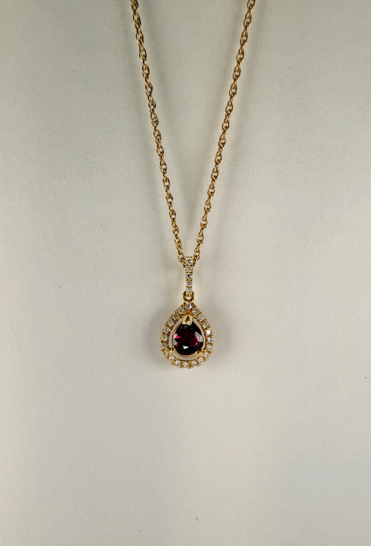 Ruby and Diamond Pendant