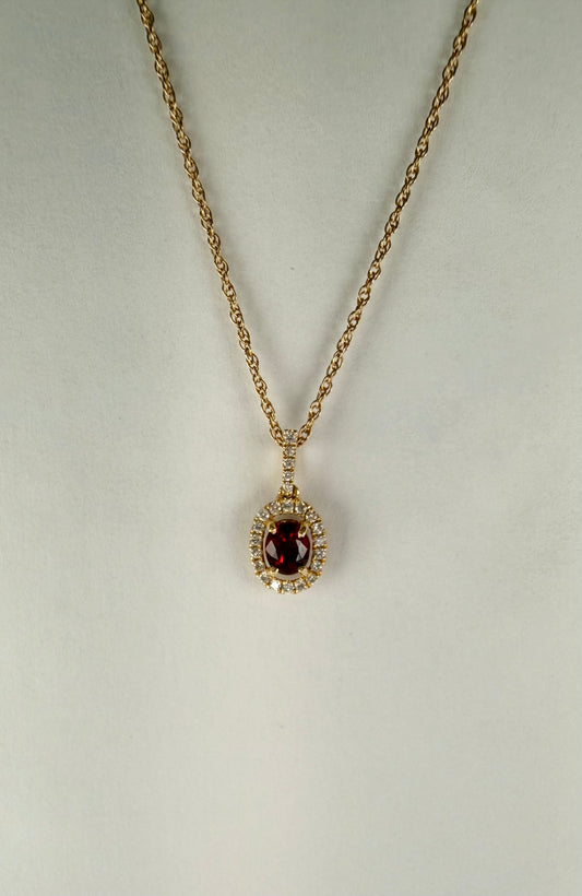 Ruby and Diamond Pendant