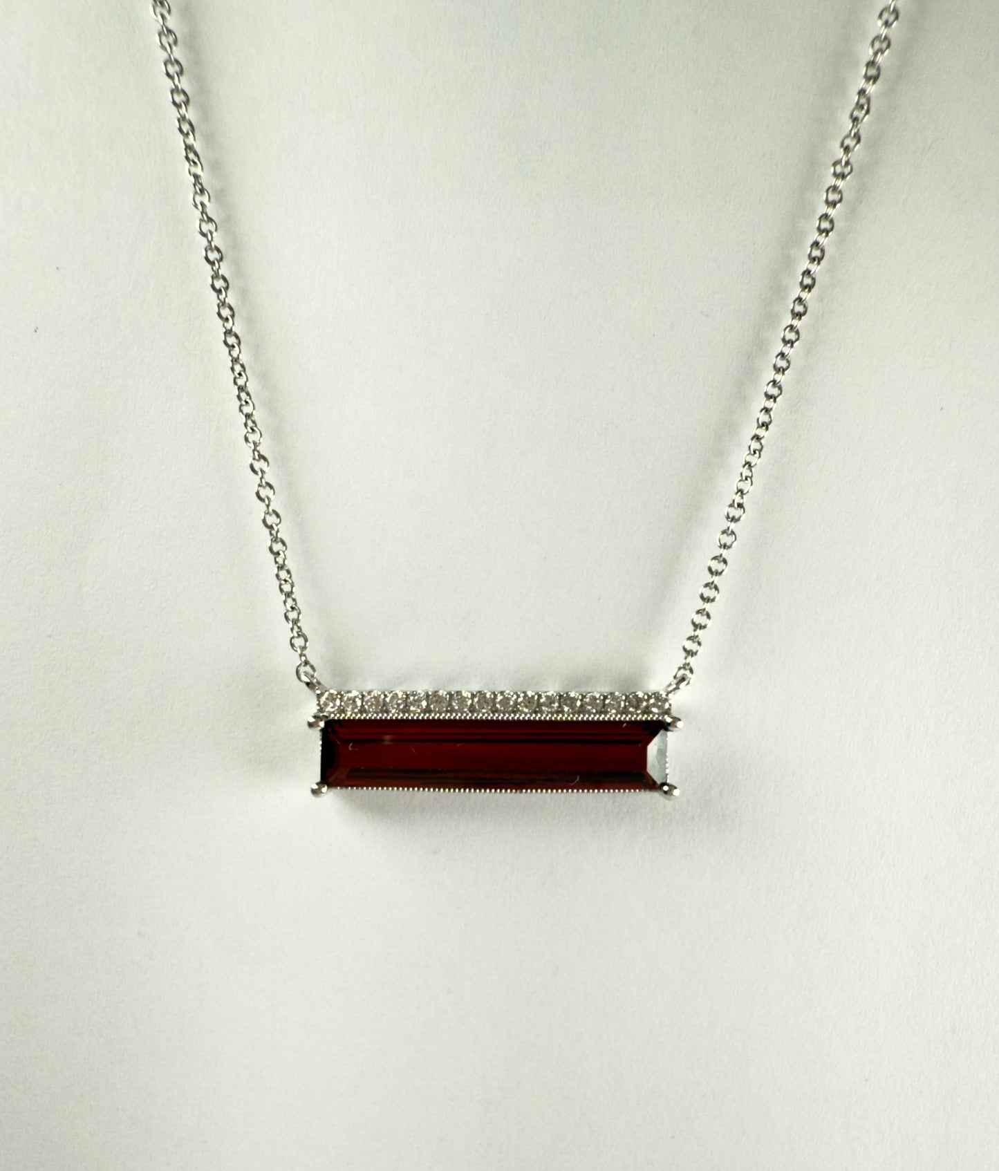 Garnet and Diamond Necklace
