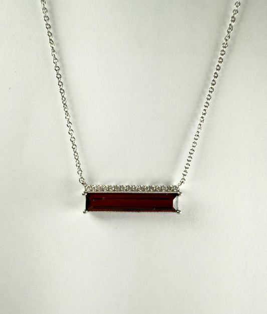 Garnet and Diamond Necklace