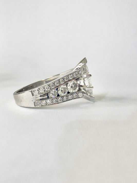 Marquise cut Diamond Engagement Ring