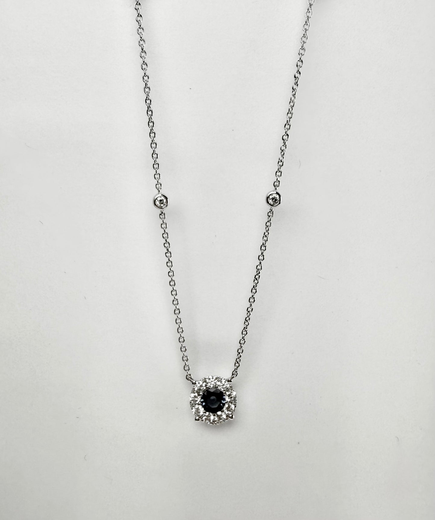 Sapphire and Diamond Necklace